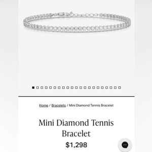 Ring Concierge Eternity Mini Diamond Tennis Bracelet, white gold
